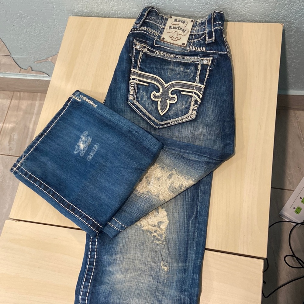 Rock Revival mens jeans. Size 34x32 Thom relaxed straight
